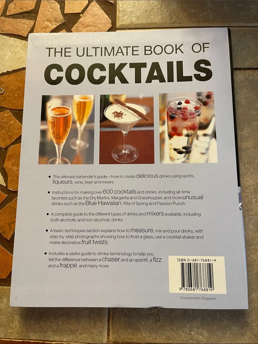 The Ultimate Book of Cocktails by Stuart Walton - Blue Cover